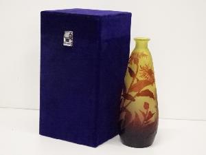 エミールガレ　アザミ文花瓶（保護箱）